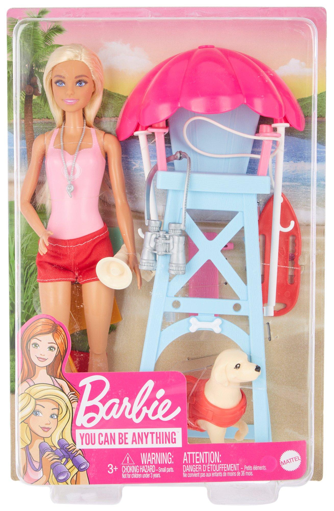 Barbie You Can Be Anything Lifeguard Doll Playset