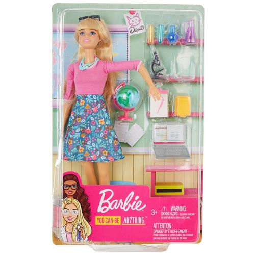 Barbie 10-pc. 12 Teacher Barbie Doll Playset