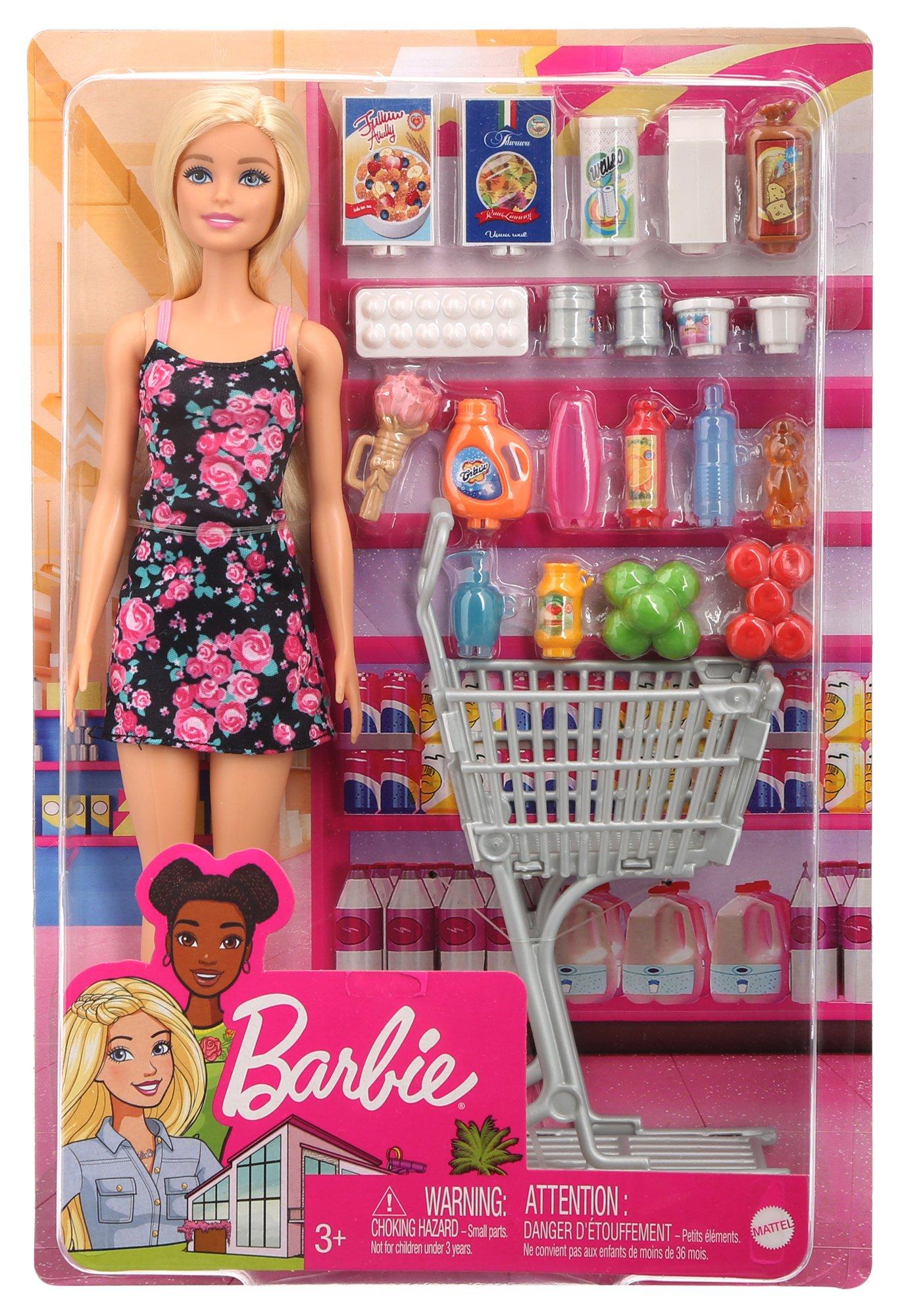 Grocery Shopping Barbie Doll