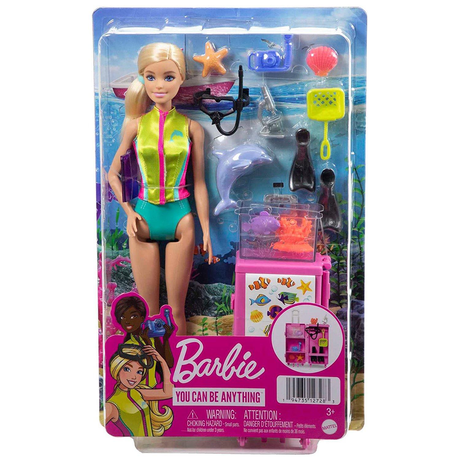 15-pc. Marine Biologist  Doll Playset