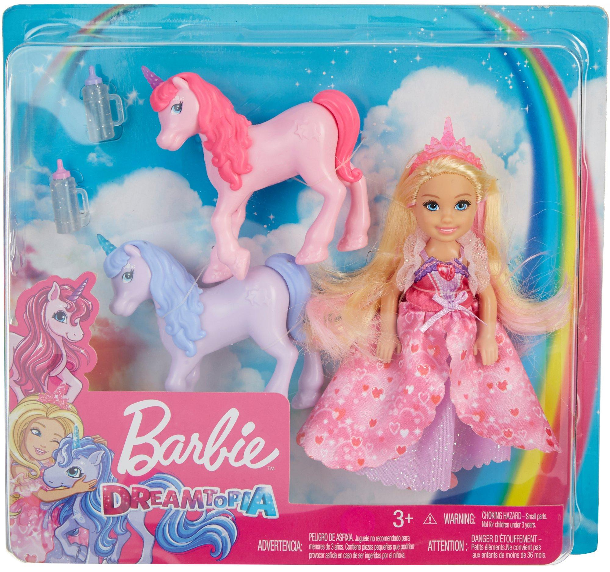 barbie dreamtopia princess doll and unicorn