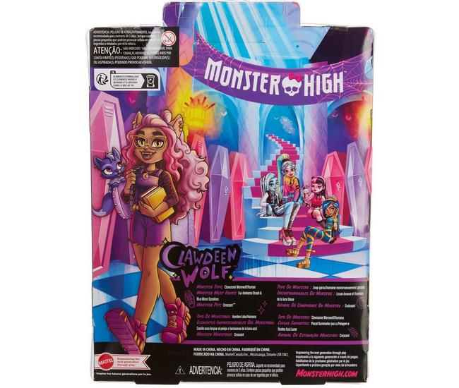 Monster High Clawdeen Wolf Pet Dog Core Doll 2 Playset