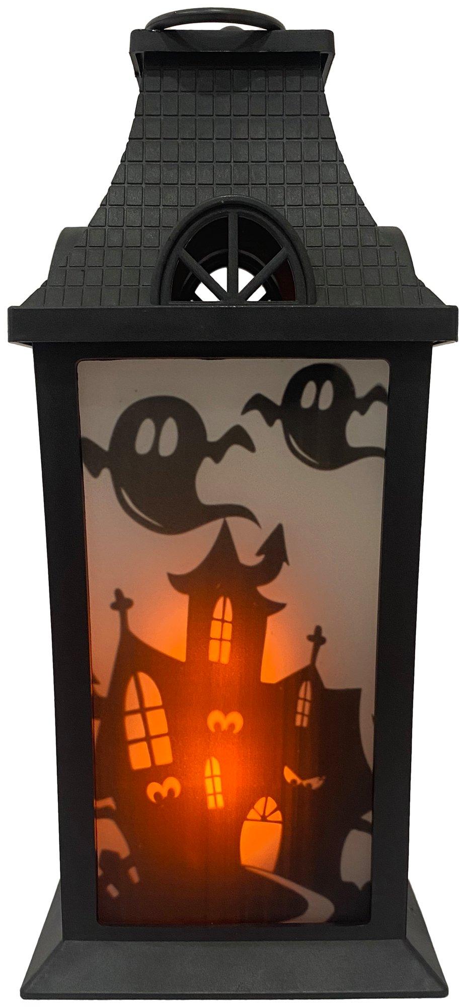 14'' LED Boo House Lantern Tabletop Decor