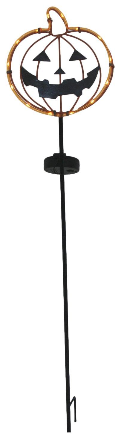 Solar Powered Light Up Pumpkin Garden Stake