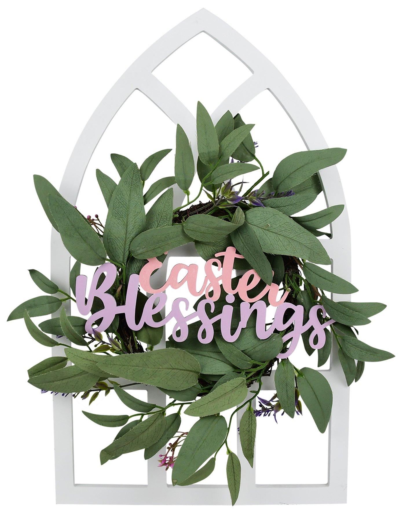 18in Floral Easter Wall Decor