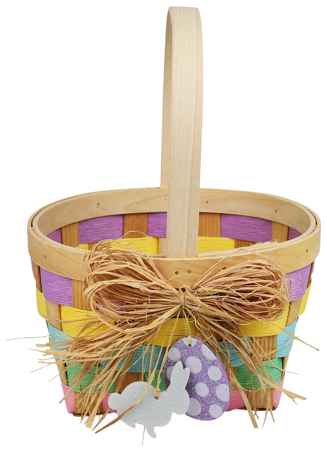 Brighten the Season 8in Wooden Easter Basket