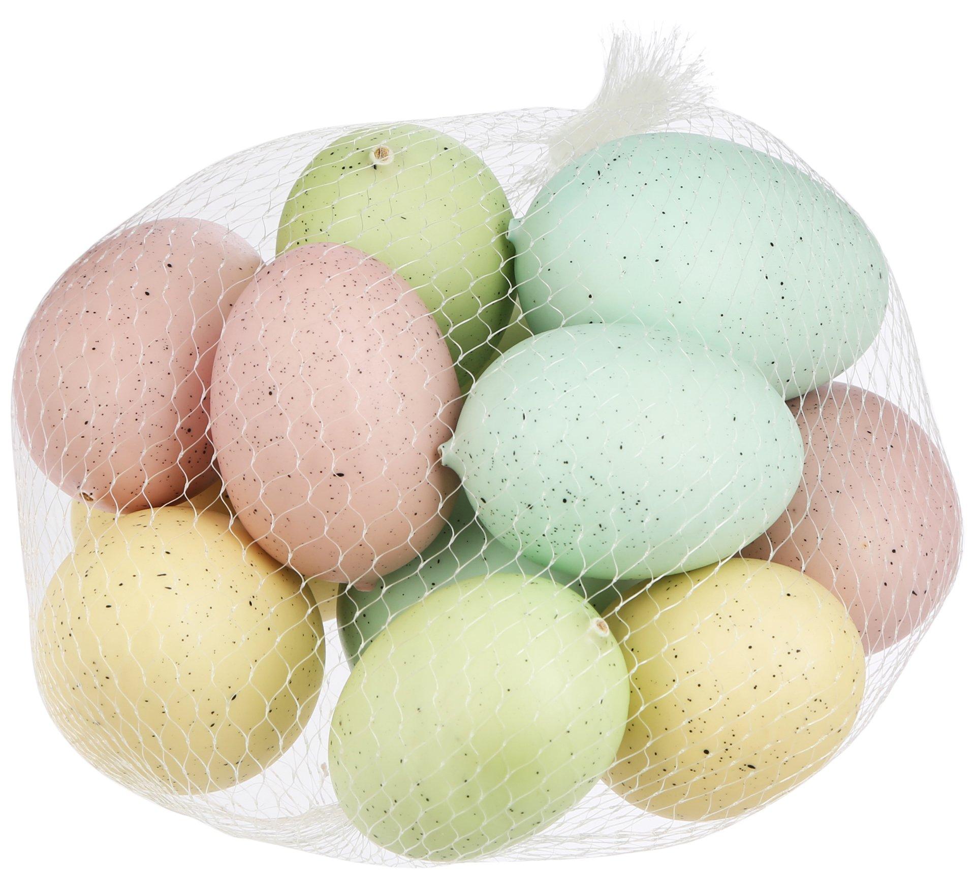 Flora Bunda Colorful Pastel Plastic Easter Egg Decor