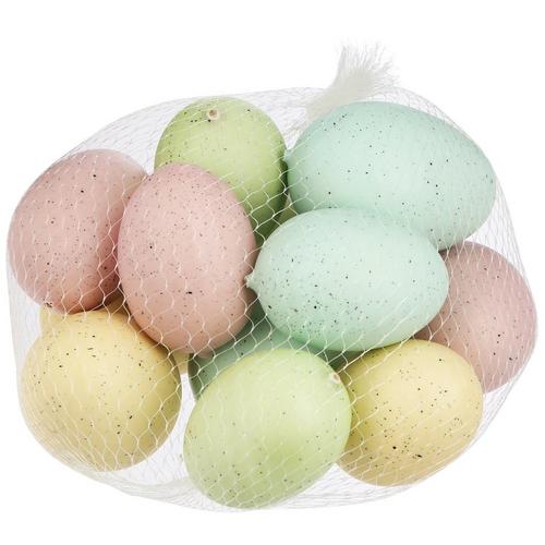 Flora Bunda Colorful Pastel Plastic Easter Egg Decor