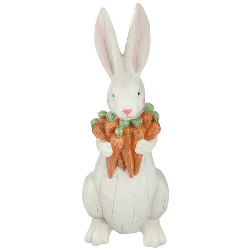 Brighten the Season 18in Resin Carved Style Bunny