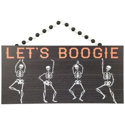9x20 Lets Boogie Skeleton Hanging Wall Decor