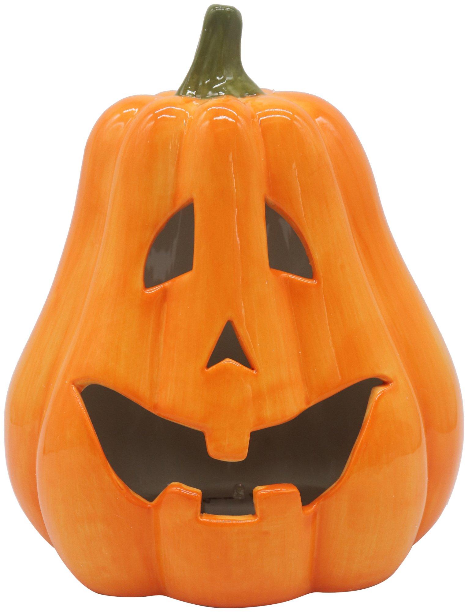 8in. LED Jack-O-Lantern Pumpkin