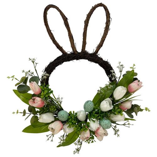 Brighten the Season 22in Easter Rabbit Wreath