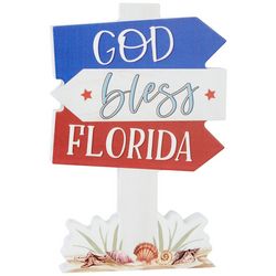 P. Graham Dunn 5x8 God Bless Florida Post Block Sign