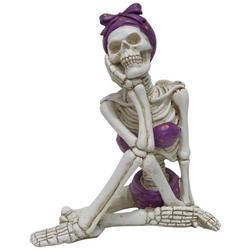 9'' Coastal Skeleton Lady Figurine Tabletop Decor