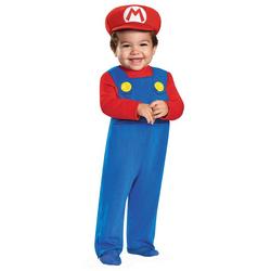 Baby Boys Mario Jumpsuit Costume & Cap