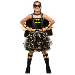 Girls Batgirl Tutu Costume With Cape & Mask