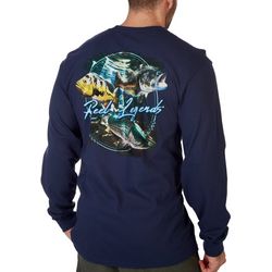 Reel Legends Mens Fresh Water Bass Long Sleeve T-Shirt