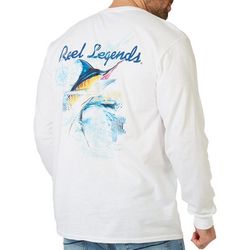 Reel Legends Mens Marlin Boat Long Sleeve Shirt