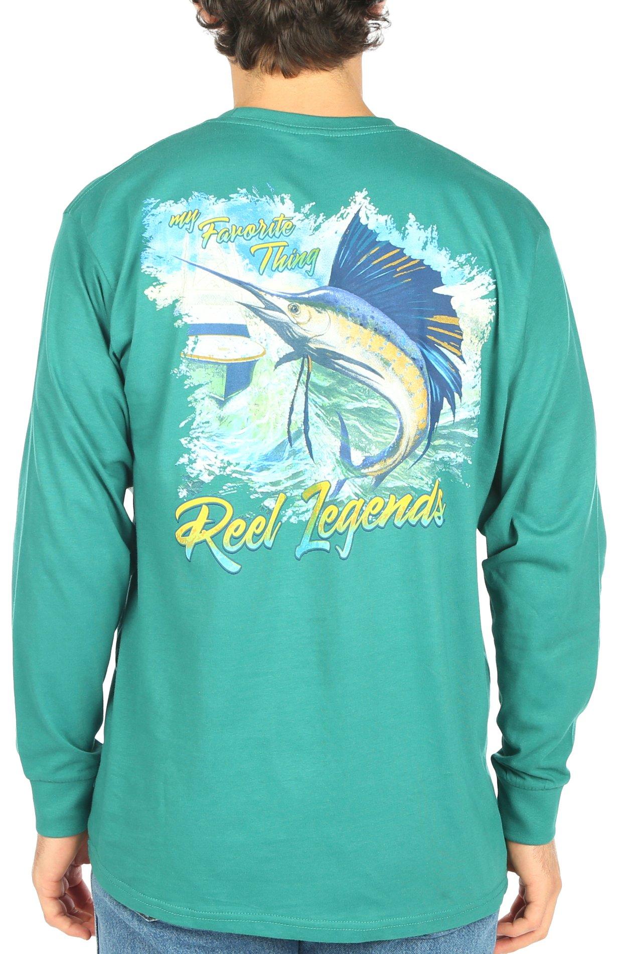 Reel Life Bold Face Mahi UV Long Sleeve Performance T-Shirt