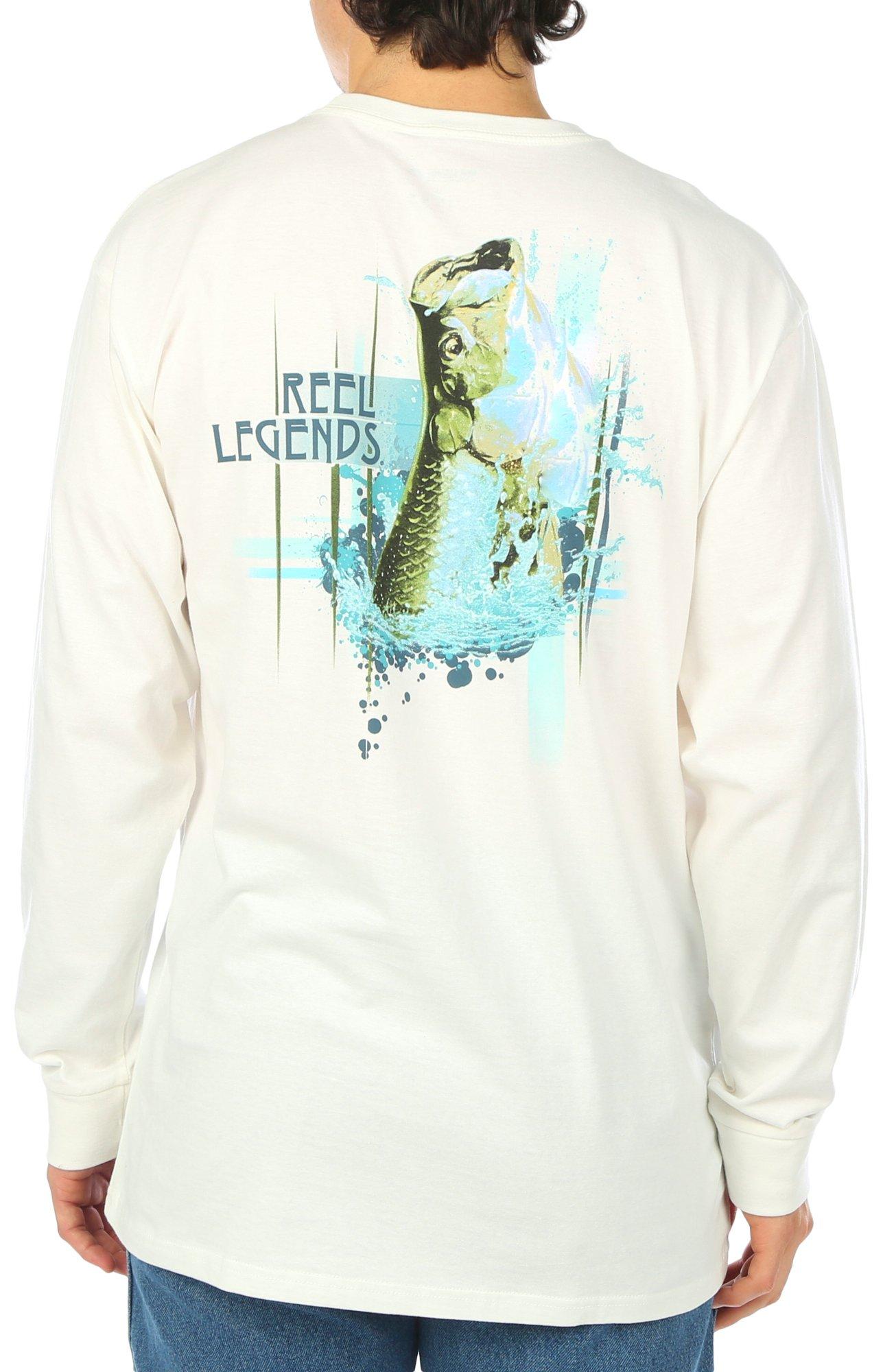 Reel Legends Mens Tarpon Long Sleeve T-Shirt