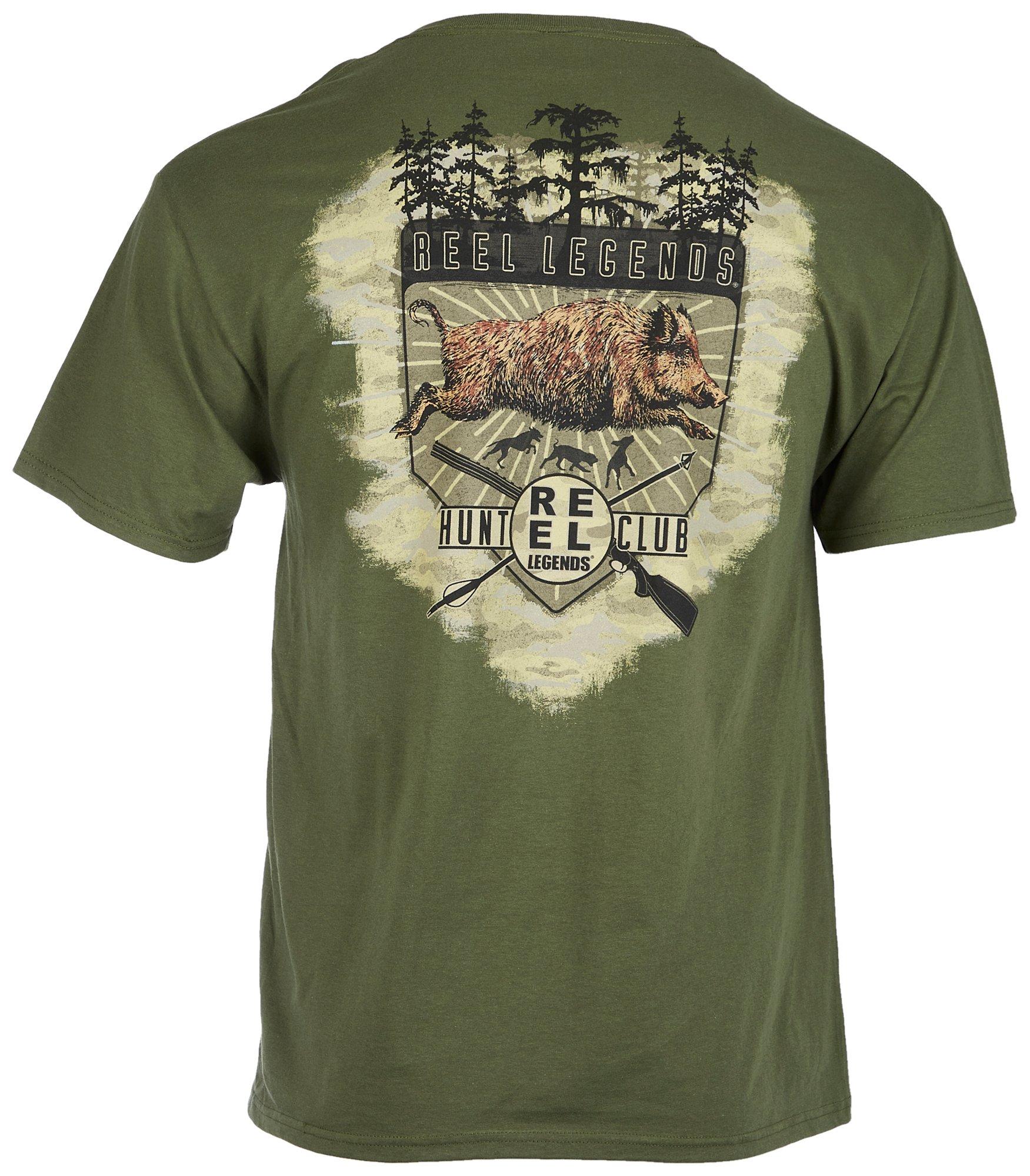 Reel Legends Mens Hunt Club Short Sleeve T-Shirt