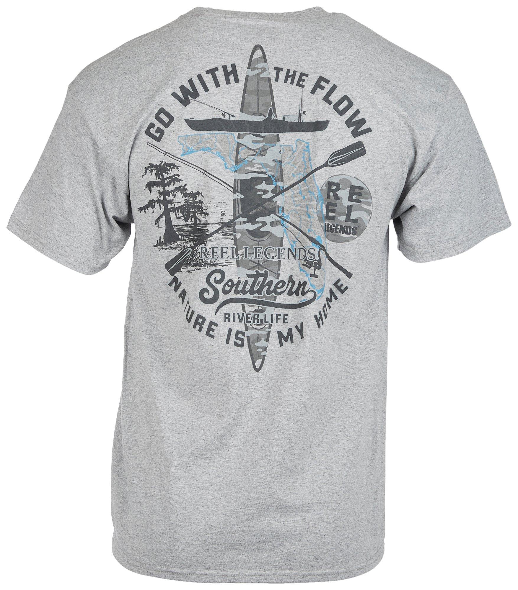 Mens Go With The Flow Short Sleeve T-Shirt