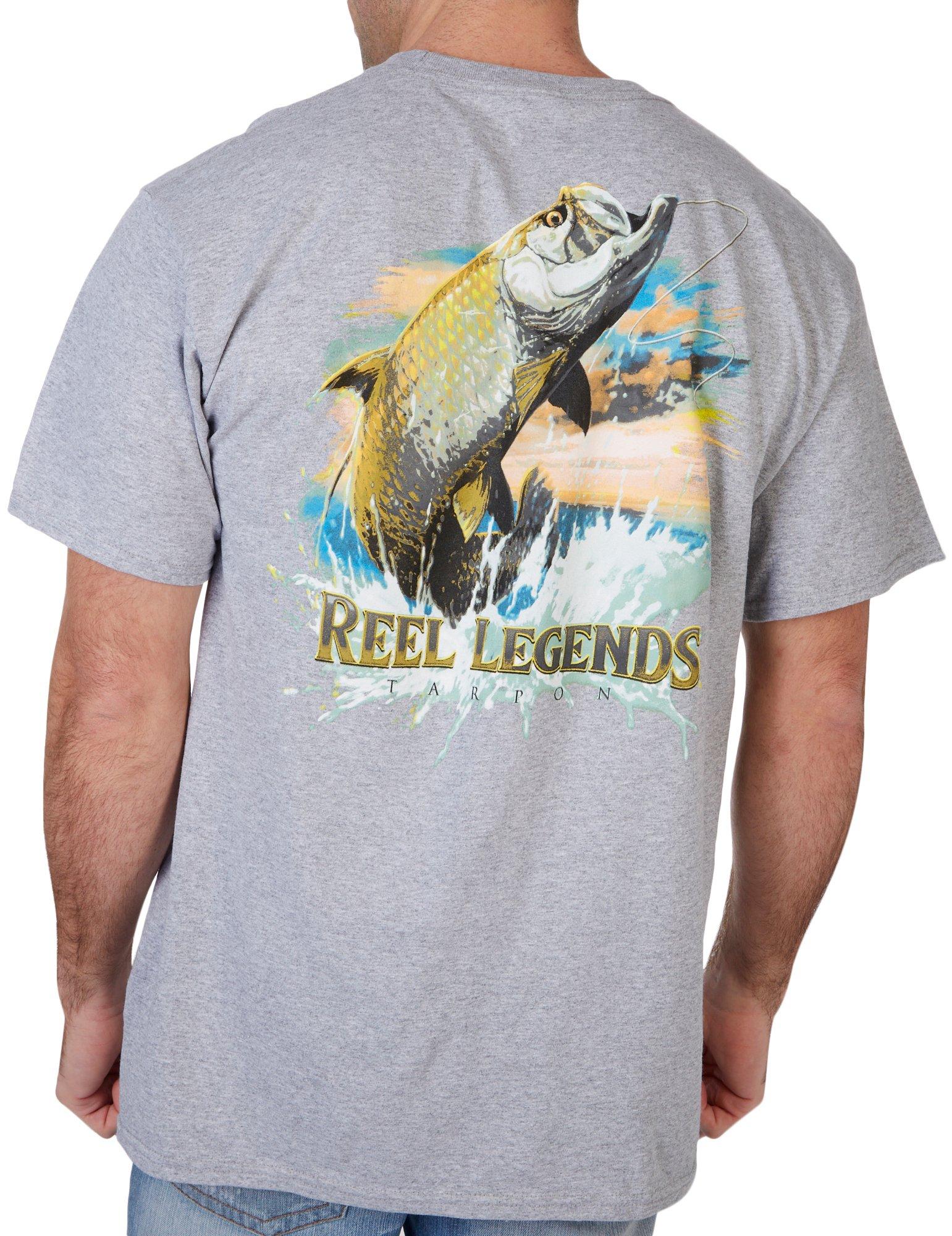 Reel Legends Mens Tarpon Short Sleeve T-Shirt