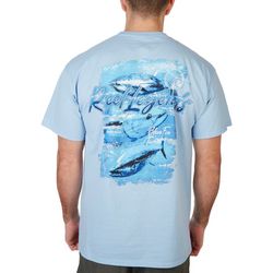 Reel Legends Mens Blue Fin Tuna Short Sleeve T-Shirt