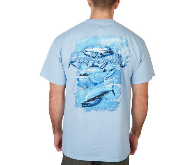 Reel Legends Mens Marlin Sunset Short Sleeve T-Shirt