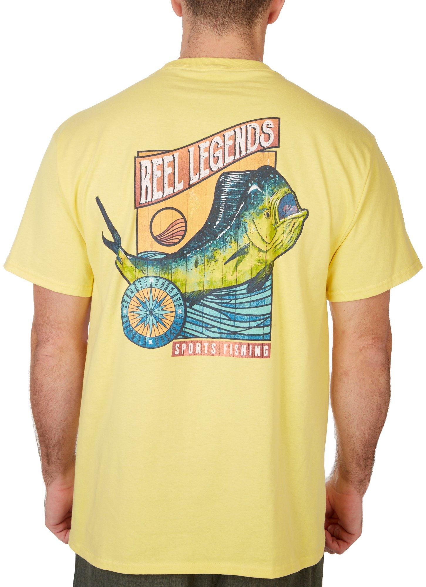 Reel Legends Mens Vintage Mahi Short Sleeve T-Shirt