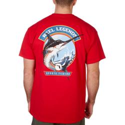 Mens Marlin Sports Fishing Short Sleeve T-Shirt