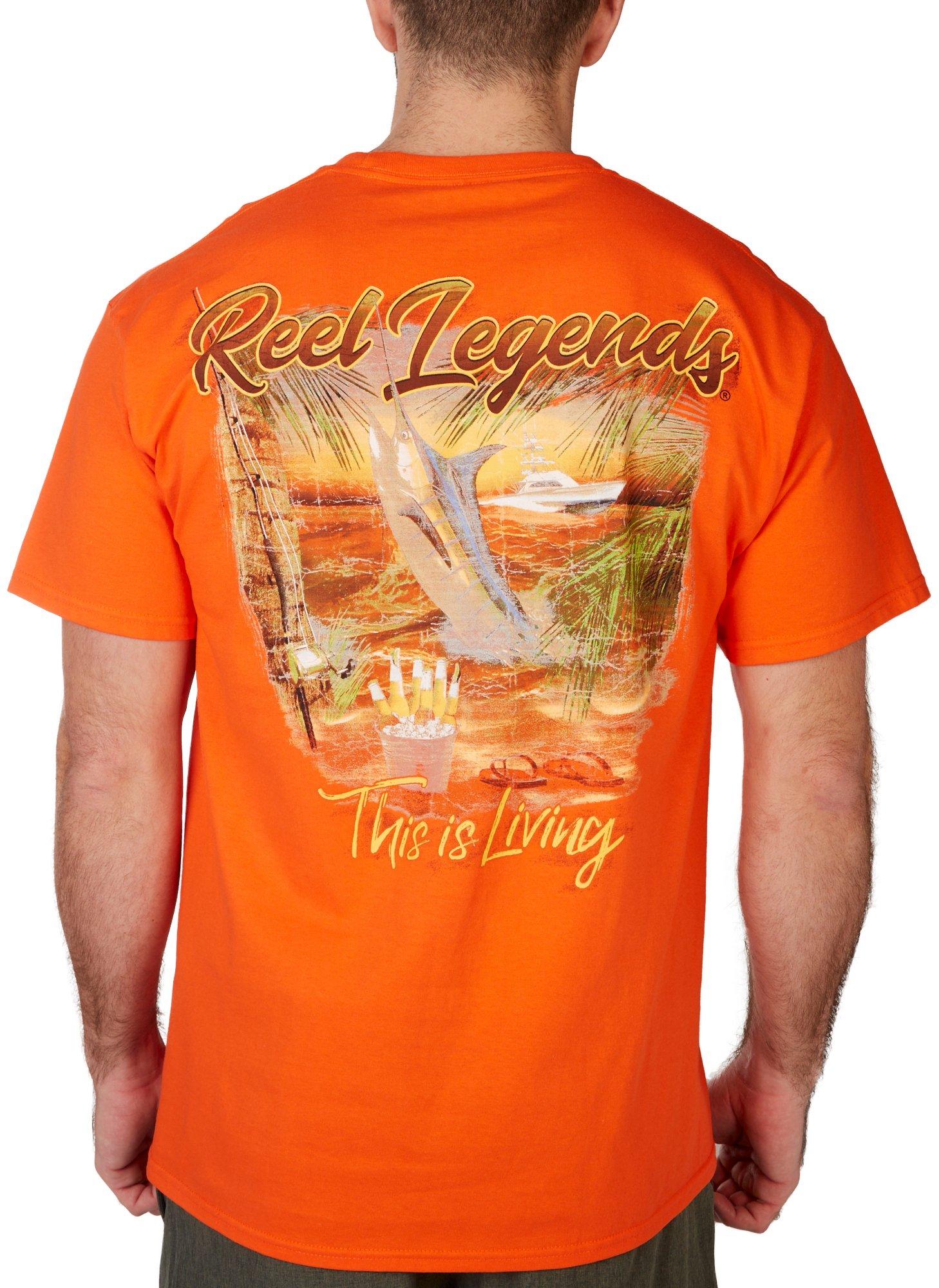 Reel Legends Mens This Is Living Short Sleeve T-Shirt