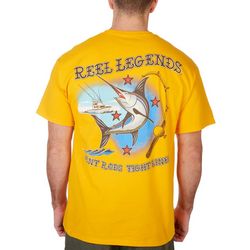 Reel Legends Mens Bent Rods Tight Lines Short Sleeve T-Shirt