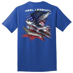 Reel Legends Mens Patriot Salt Water T-Shirt