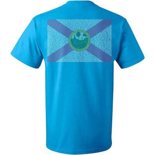 Reel Legends Mens Florida Flag Short Sleeve T-Shirt