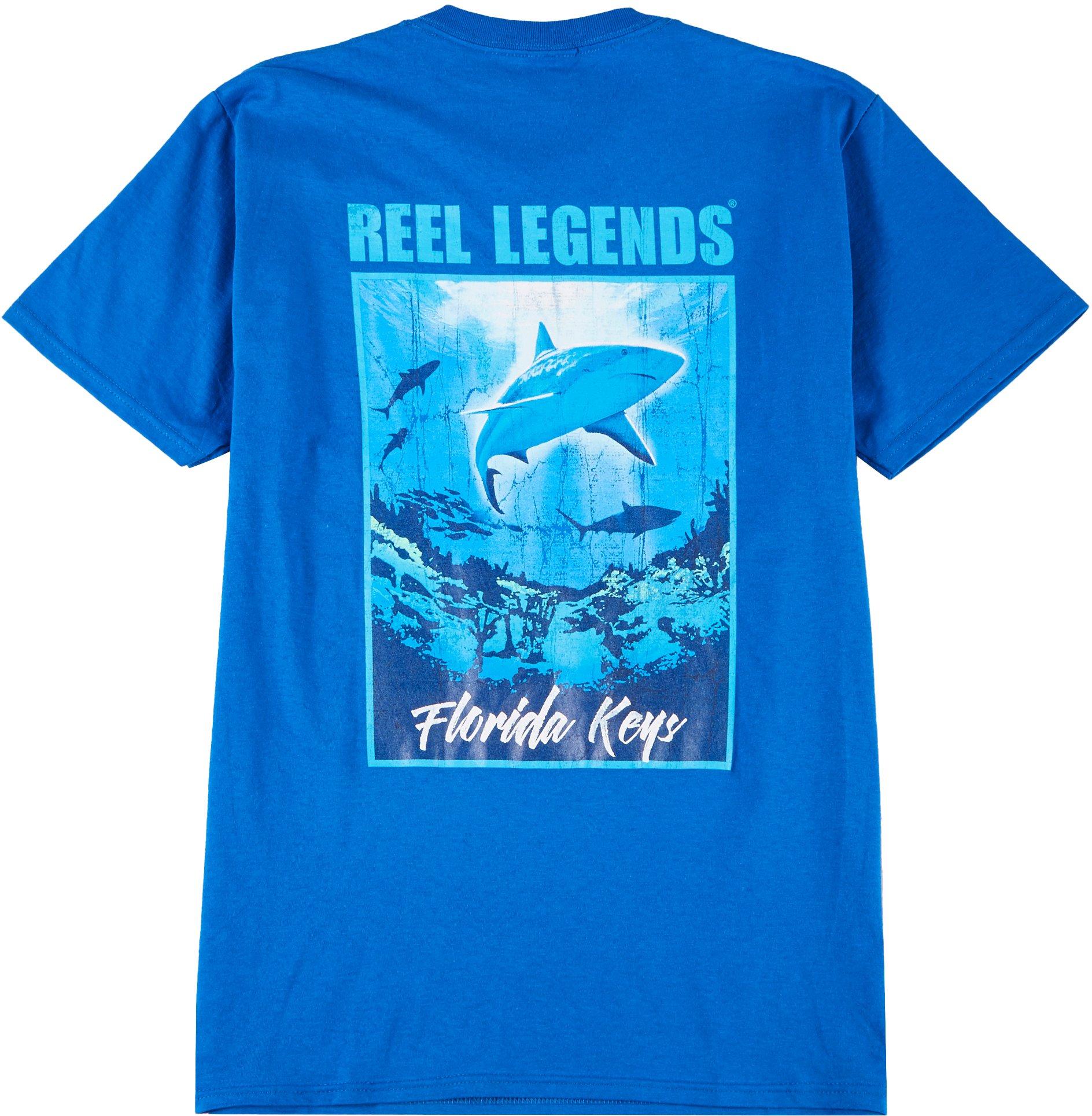 Mens Shark Poster Short Sleeve T-Shirt