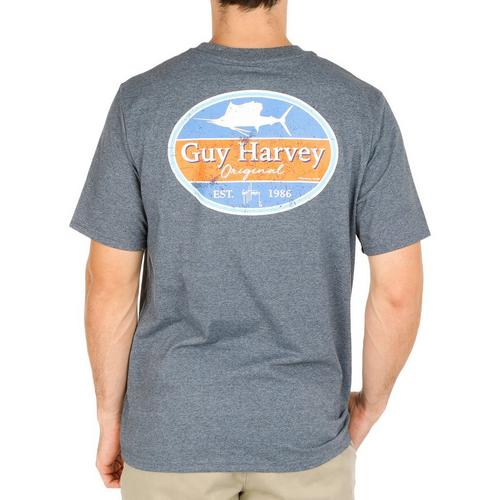 Guy Harvey Mens Sailfish Pocket Short Sleeve T-Shirt