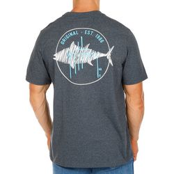 Guy Harvey Mens Scribble Fish Short Sleeve T-Shirt