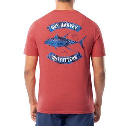 Guy Harvey Mens Tropical Palms Graphic Short Sleeve T-Shirt