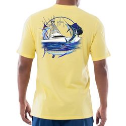 Guy Harvey Mens Marlin Sailboat Short SleeveT-Shirt