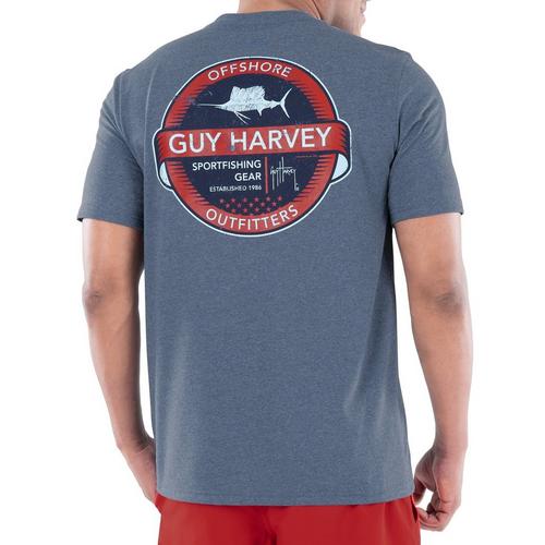 Guy Harvey Mens Offshore Vint Sport Short Sleeve