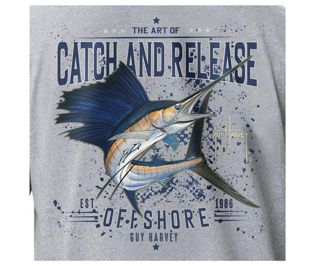 Guy Harvey Mens Catch & Release Fish Short SleeveT-Shirt