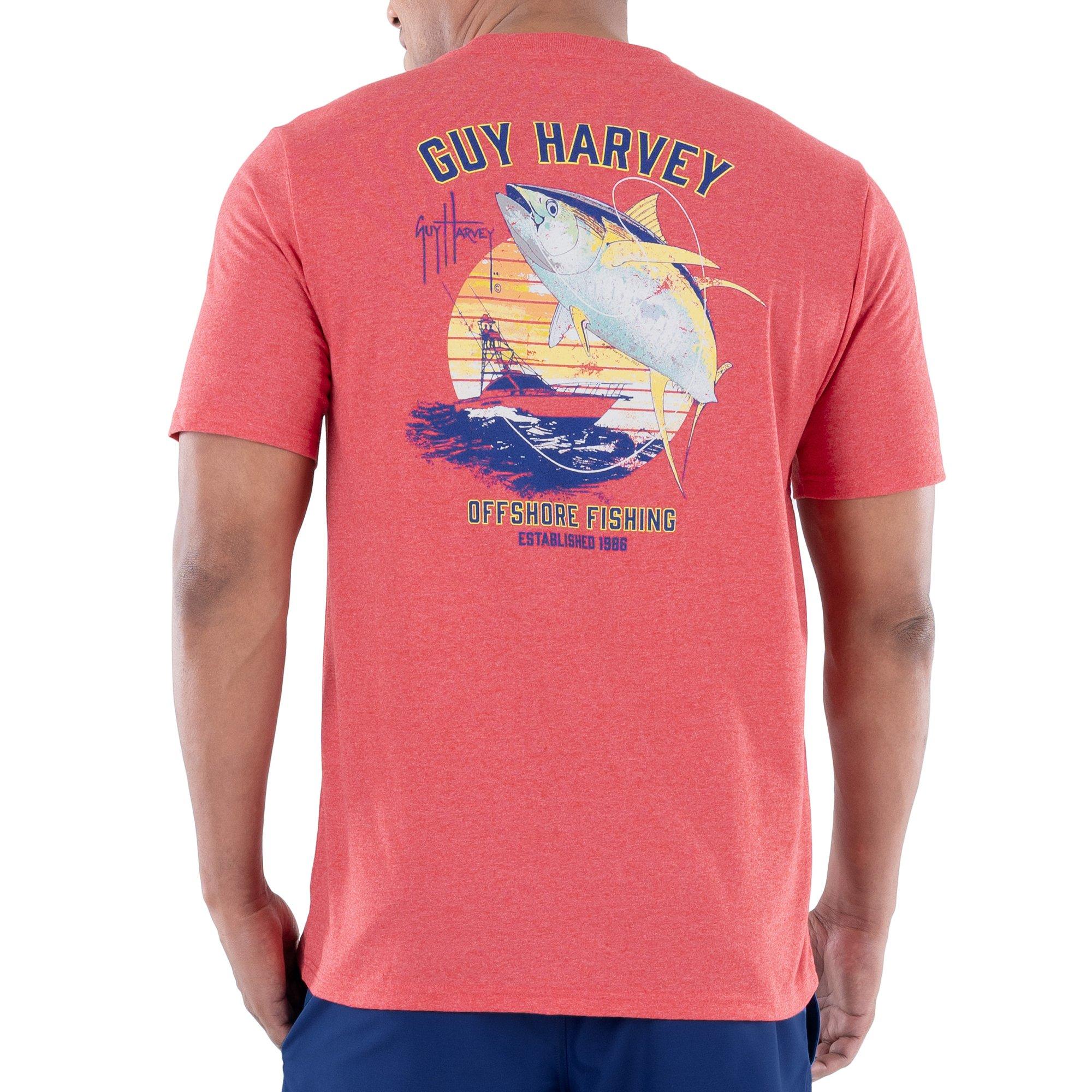 Mens Offshore Yellow Tuna Short Sleeve T-Shirt