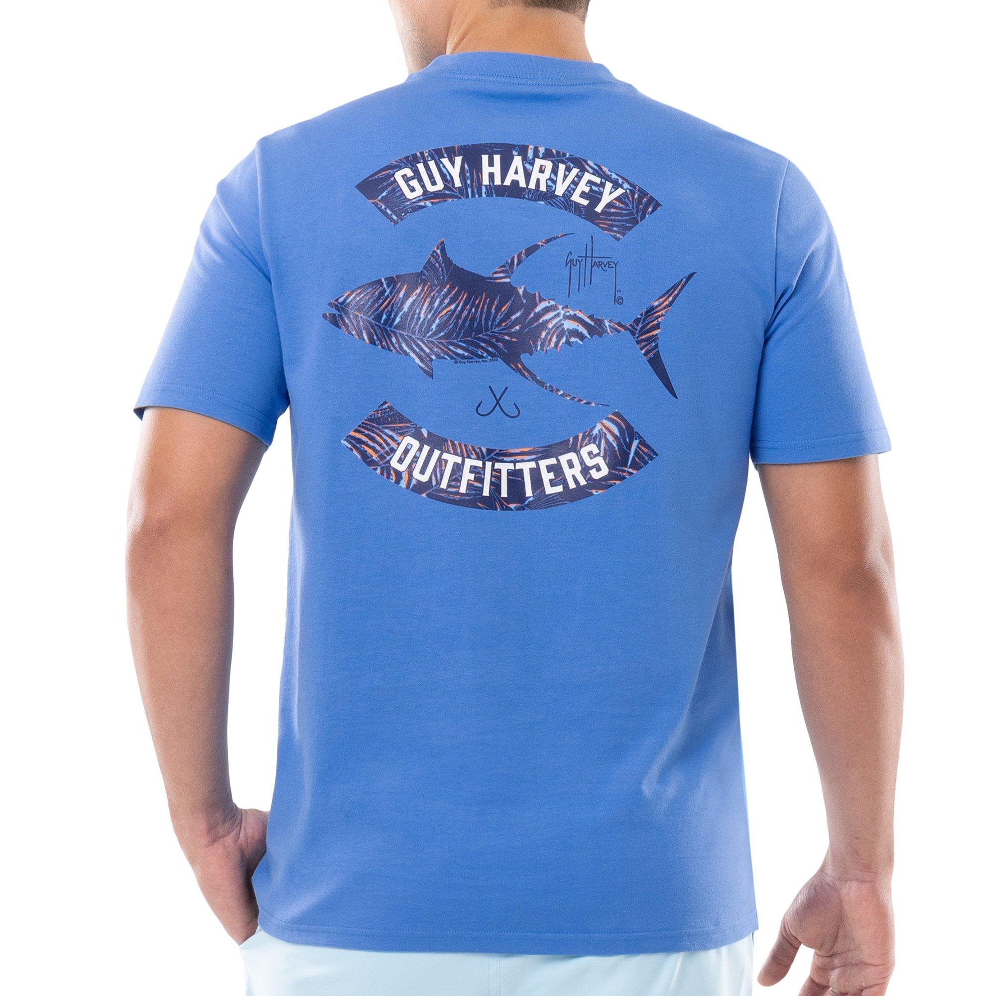 Guy Harvey Mens Offshore Fishing Pocket Short SleeveT-Shirt 39 (US 8)