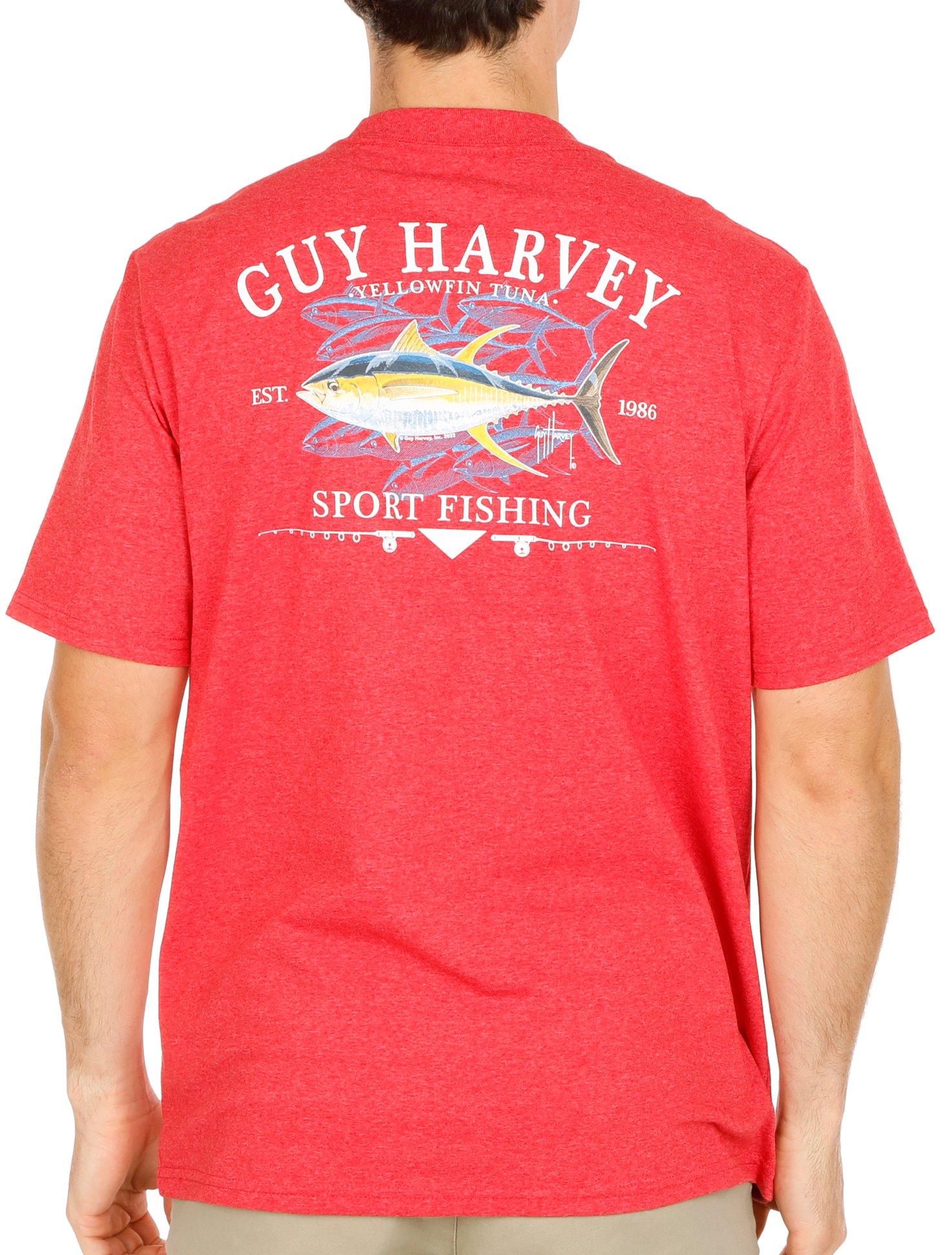 Guy Harvey Mens Sport Fishing Short Sleeve Top