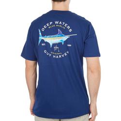 Mens Solid Ceep Waters Short Sleeve T-Shirt