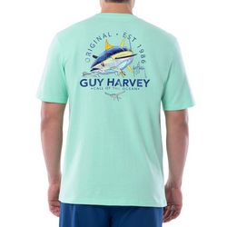 Guy Harvey Mens Tuna Core Pocket Short Sleeve T-Shirt