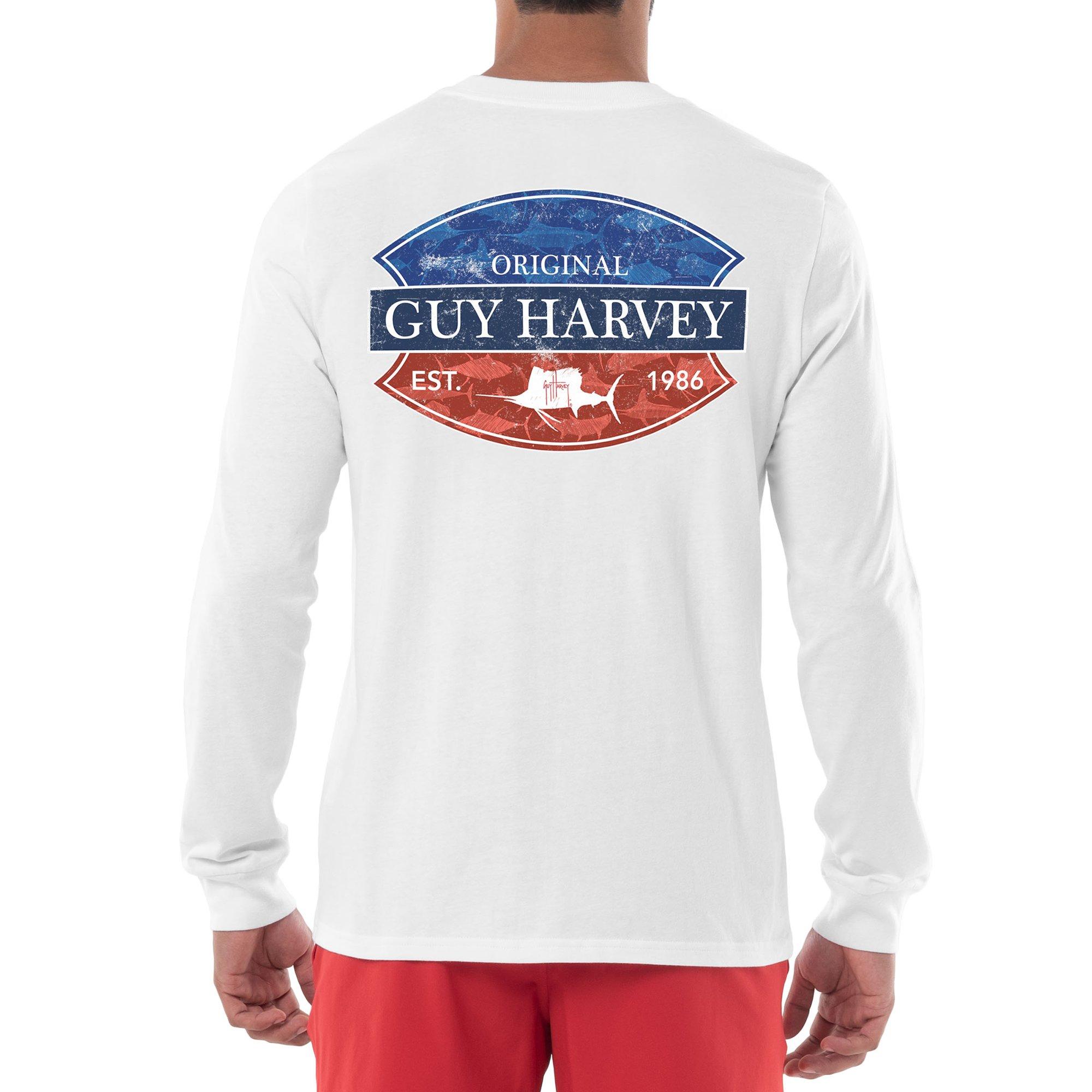 Guy Harvey Mens Paradise Long Sleeve T-Shirt