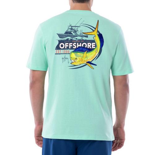 Guy Harvey Mens Solid Offshore Maui Short SleeveT-Shirt