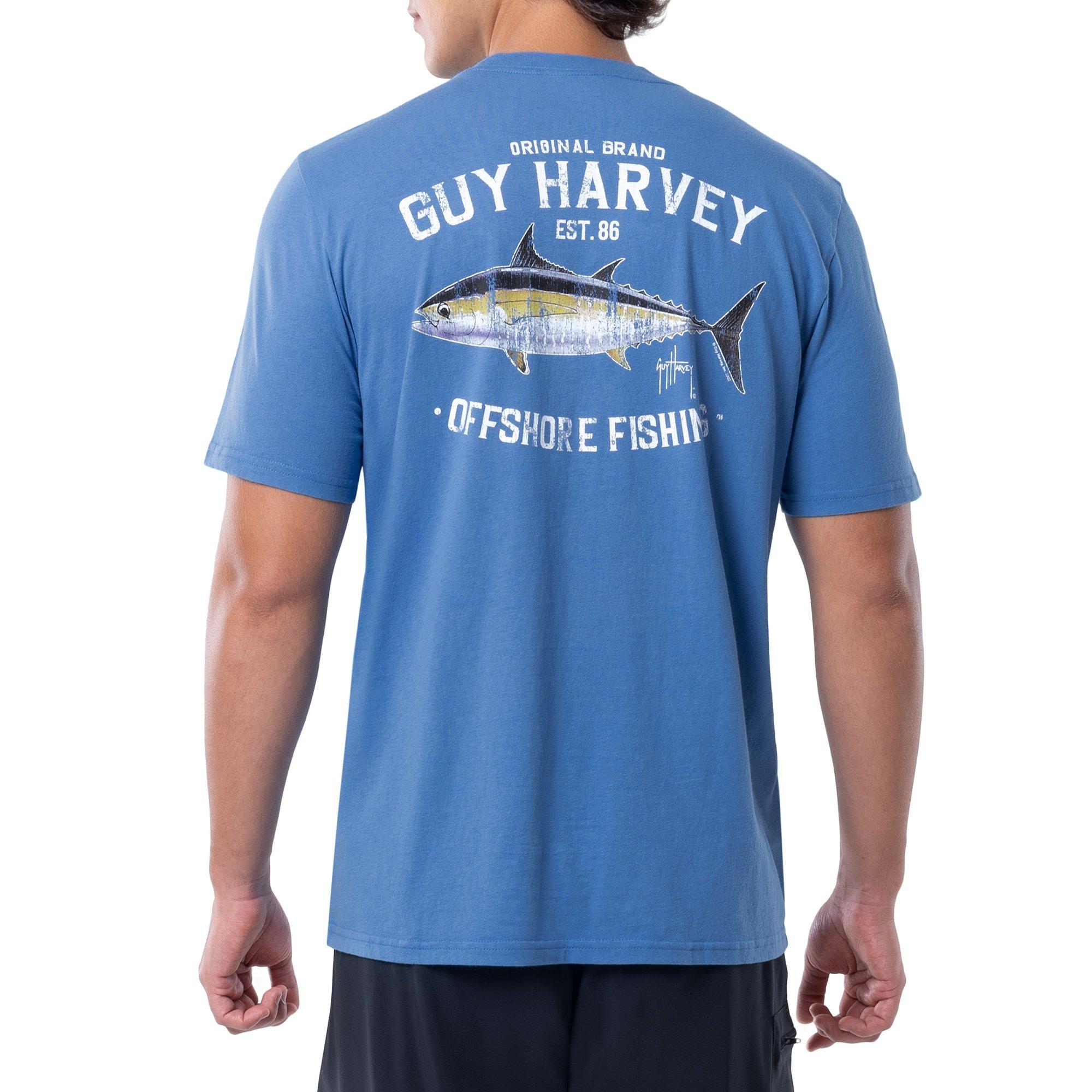 Guy Harvey Mens Offshore Fish Graphic Short Sleeve T-Shirt